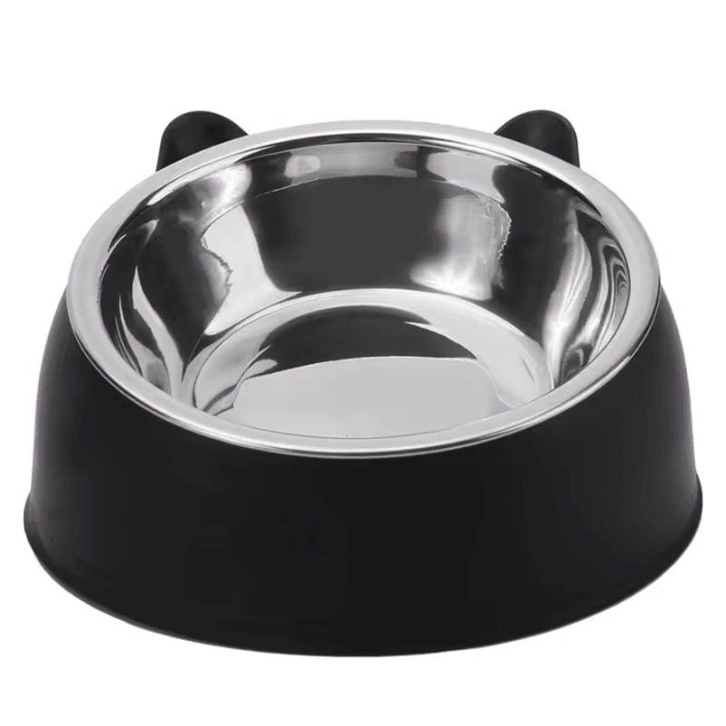 TiltEase Stainless Steel Elevated Cat Bowl For Cats Small Dogs 3