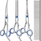 Professional 4in1 Pet Grooming Scissors Kit For Dogs Cats 5