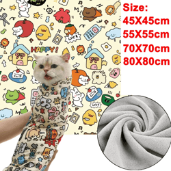 self-adherent cat grooming wrap for nail clipping & medicine care
