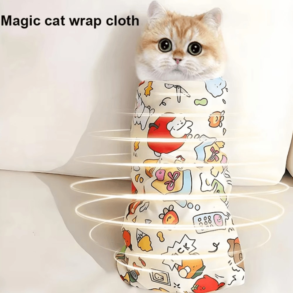 SelfAdherent Cat Grooming Wrap For Nail Clipping Medicine Care 1
