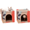 DoubleLayer Cat Scratching House Corrugated Scratch Pad For Indoor Cats 2