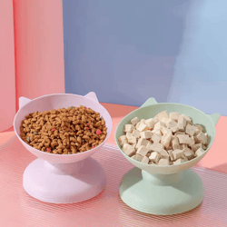 45 elevated anti-overturn pet bowl for cats & small dogs