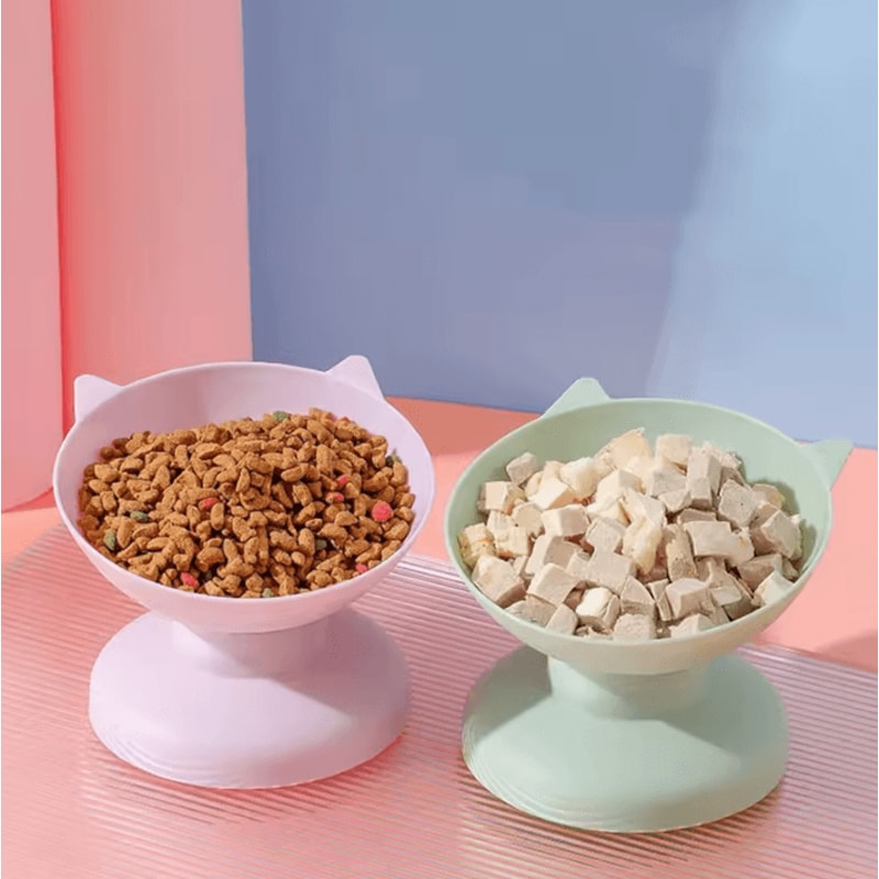 45 Elevated AntiOverturn Pet Bowl For Cats Small Dogs 0