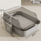 SemiEnclosed Splashproof Cat Litter Box With High Sides 9