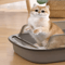 SemiEnclosed Splashproof Cat Litter Box With High Sides 1