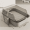 SemiEnclosed Splashproof Cat Litter Box With High Sides 3