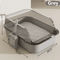SemiEnclosed Splashproof Cat Litter Box With High Sides 3