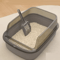 SemiEnclosed Splashproof Cat Litter Box With High Sides 5