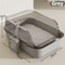 SemiEnclosed Splashproof Cat Litter Box With High Sides 6
