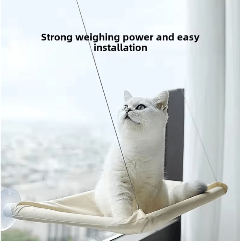 Winter Window Hammock Cat Bed With Suction Cups Climbing Lounge 1