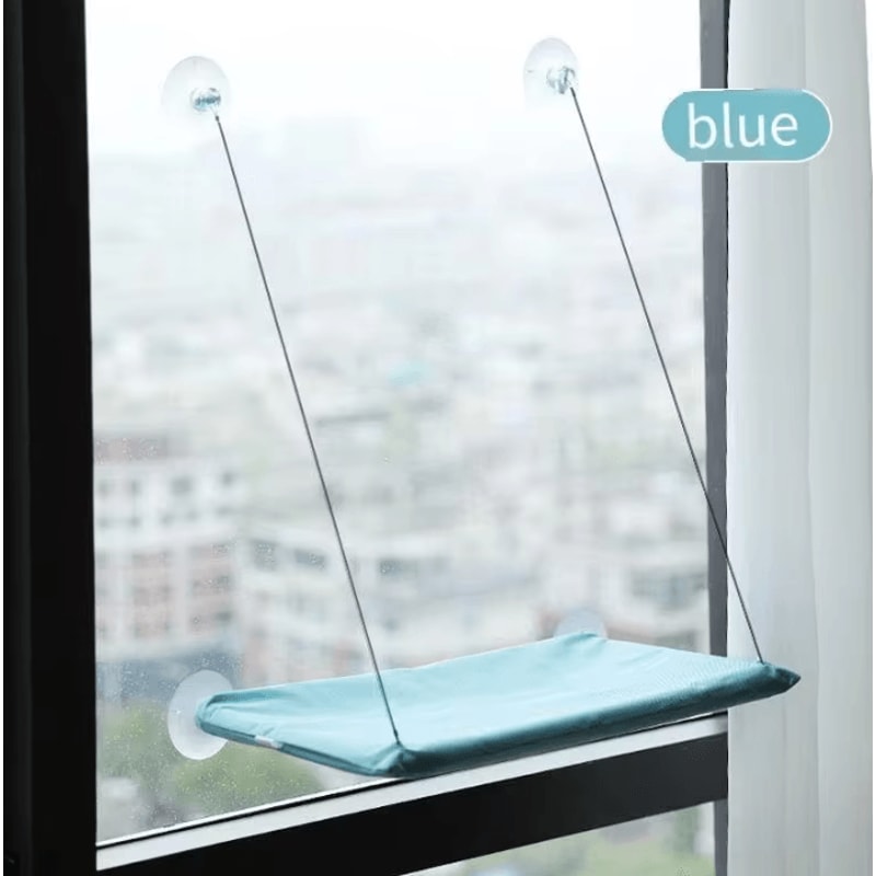 Winter Window Hammock Cat Bed With Suction Cups Climbing Lounge 3