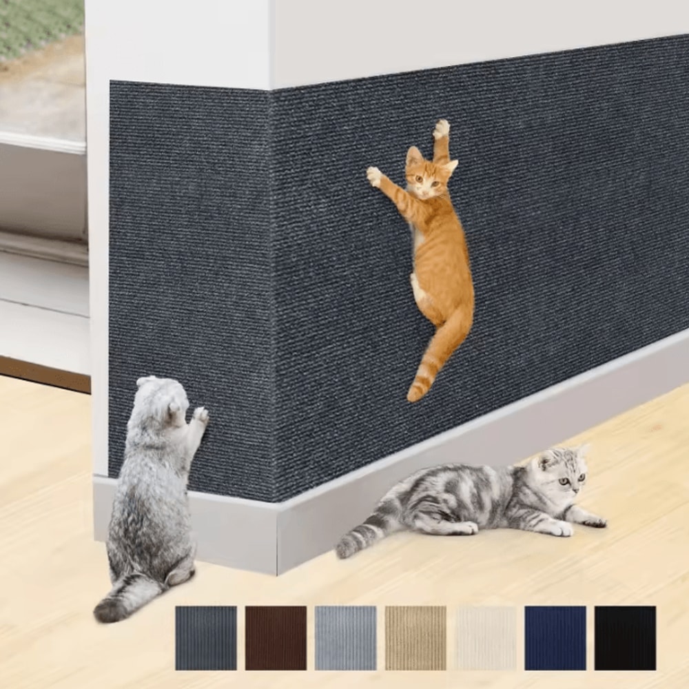 Trimmable SelfAdhesive Cat Scratching Mat For Furniture Walls 0