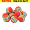 Rainbow EVA Pet Toy Balls For Interactive Cat Dog Play 2