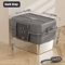XL Enclosed Stainless Steel Cat Litter Box With Odor Control AntiSplash Design 4