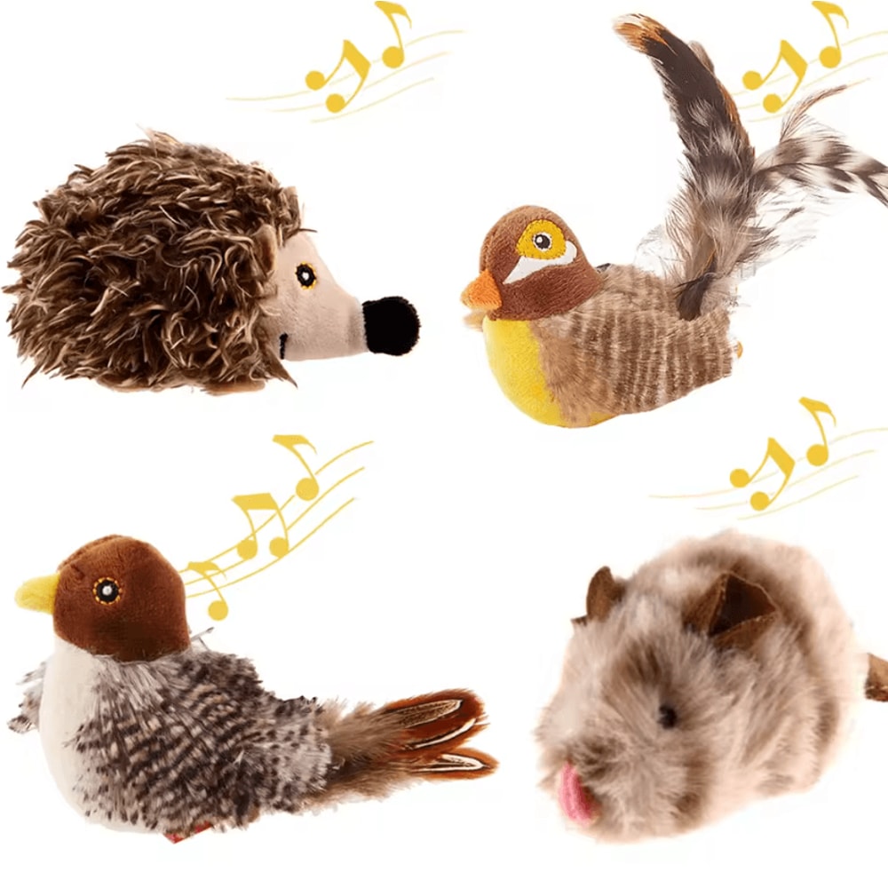 ChirpFeather Interactive Sound Bird Cat Toy 4