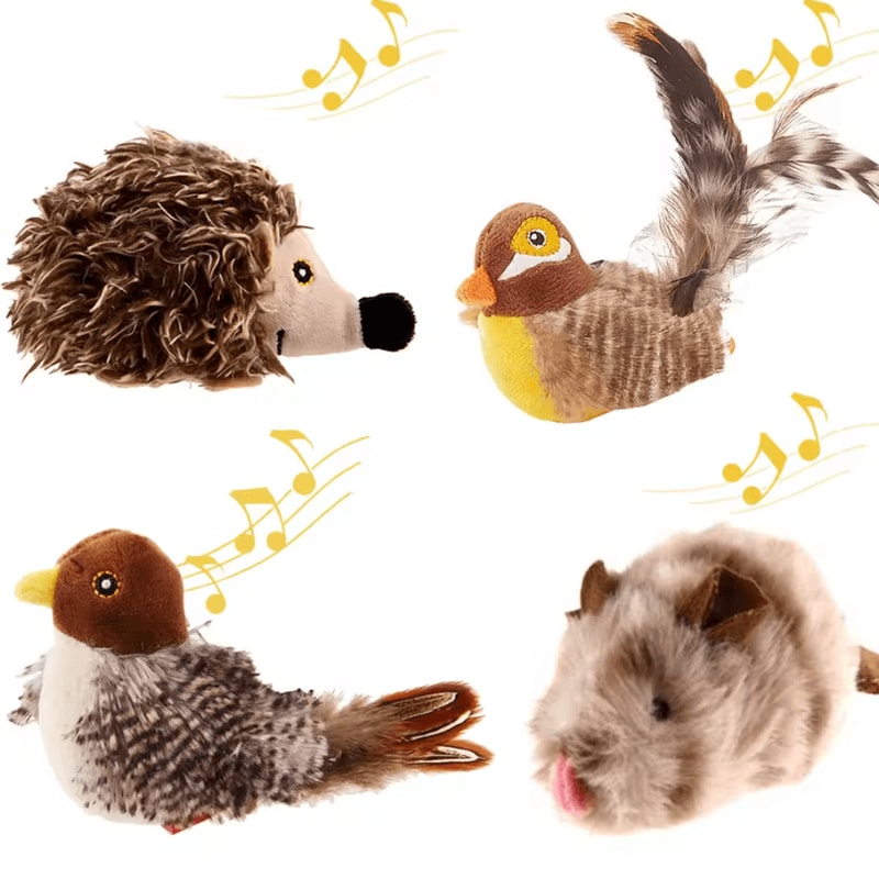 ChirpFeather Interactive Sound Bird Cat Toy 4