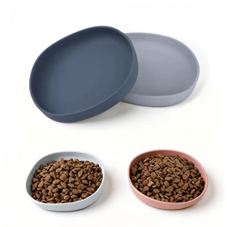 comfortdish whisker-friendly silicone cat feeding plates set
