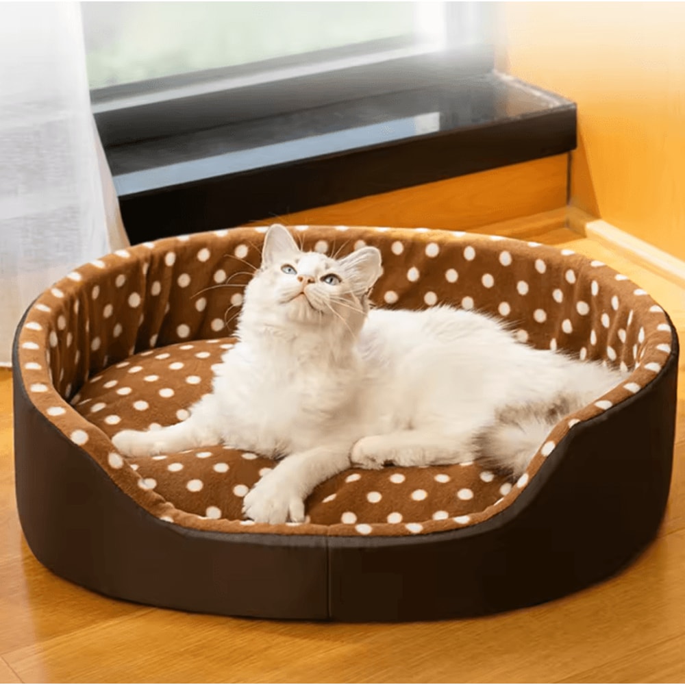 CozyNest Dot Sponge Pet Bed Cushion For Cats Small Dogs 0