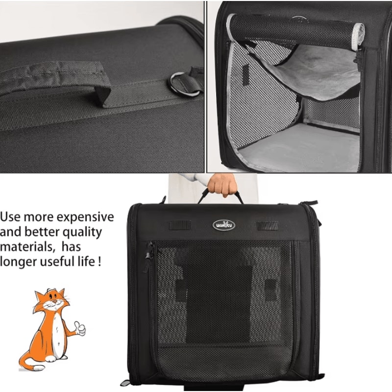 TravelNest 2in1 Foldable Double Pet Carrier Backpack 1