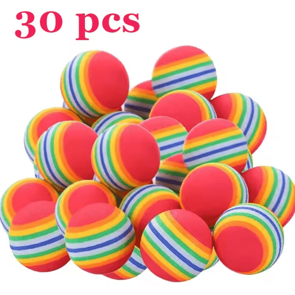 RainbowBounce EVA Interactive Cat Toy Balls Set 4