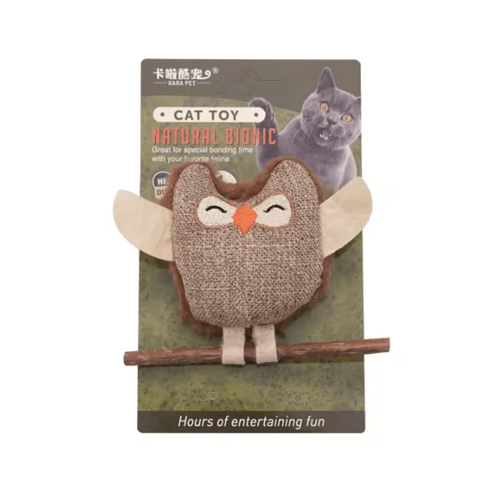 OwlMint SelfSoothing Catnip Feather Chew Toy 4