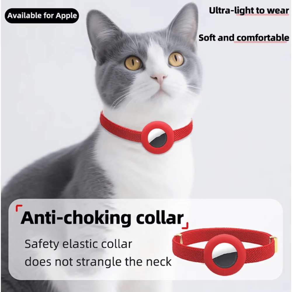 SafeTrack Breakaway AirTag Cat Collar For Kittens Cats 1
