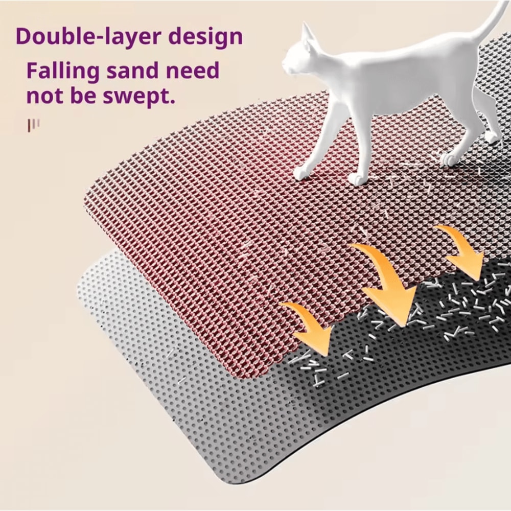 PawShield DoubleLayer Cat Litter Trap Mat 1