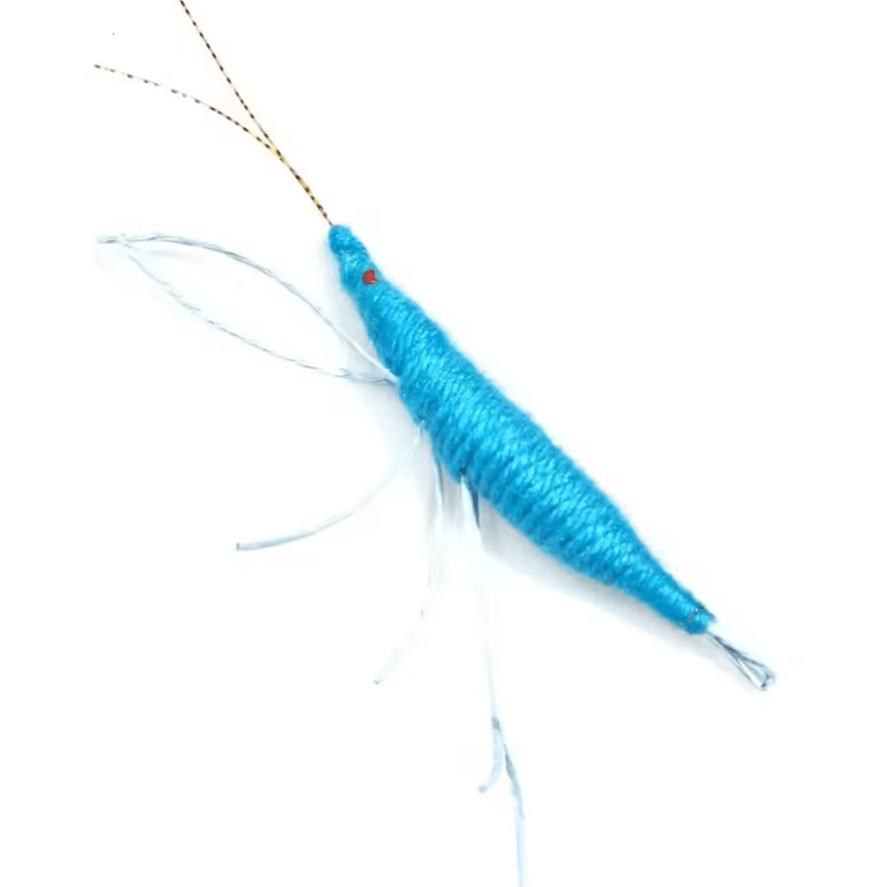 ShrimpPounce Catnip Wool Shrimp Chew Toy For Cats Kittens 3