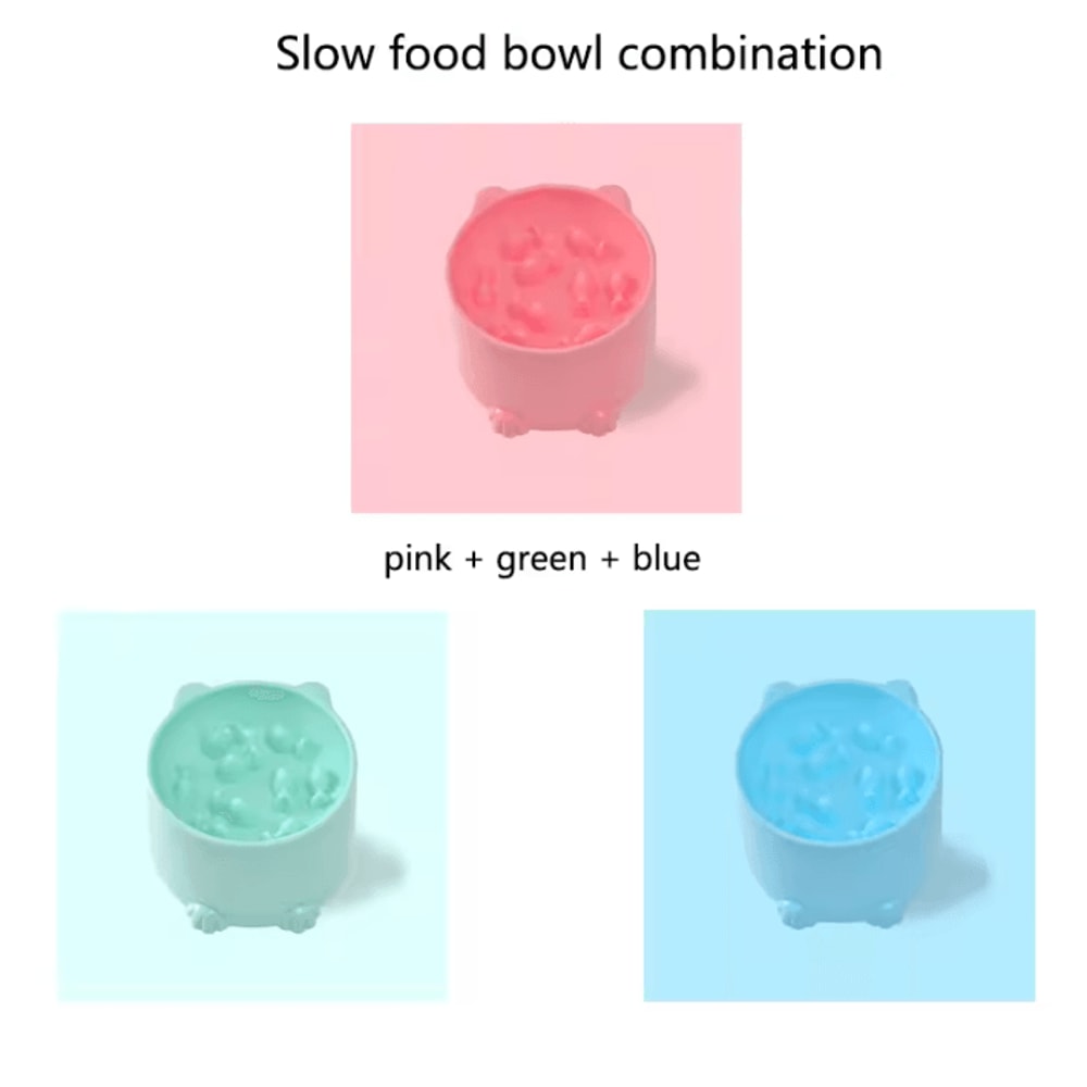 ComfortPace AntiChoking Slow Feeder Bowl For Cats Dogs 4