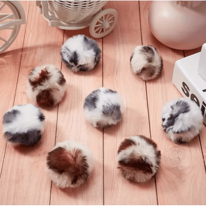 WildBounce Leopard Plush Cat Toy Balls Set 1
