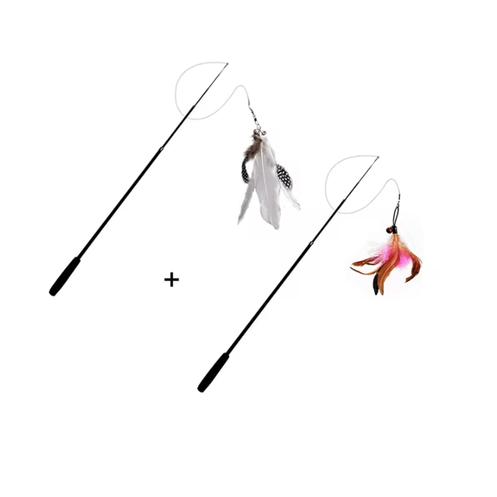 SkyChase Telescopic Feather Wand Cat Toy 18M Carbon Fiber Teaser Rod 5
