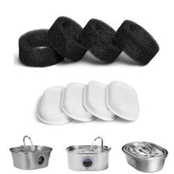 pureflow stainless steel pet fountain replacement filters