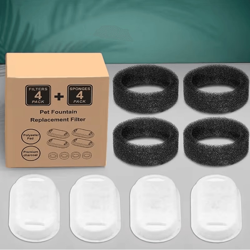 PureFlow Stainless Steel Pet Fountain Replacement Filters 4