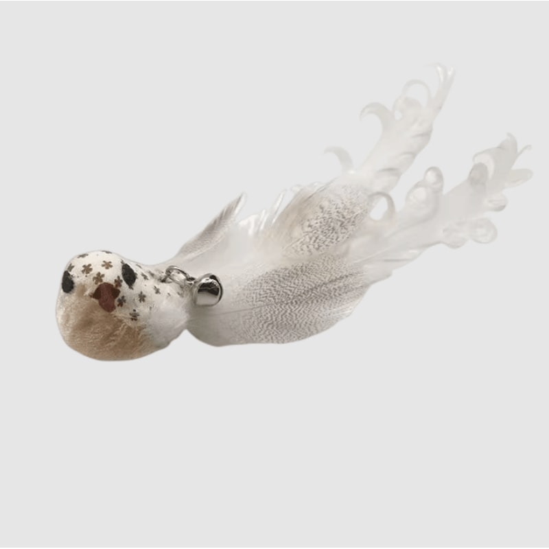 FlutterChase Interactive Bird Feather Cat Toy With Suction Cup 2