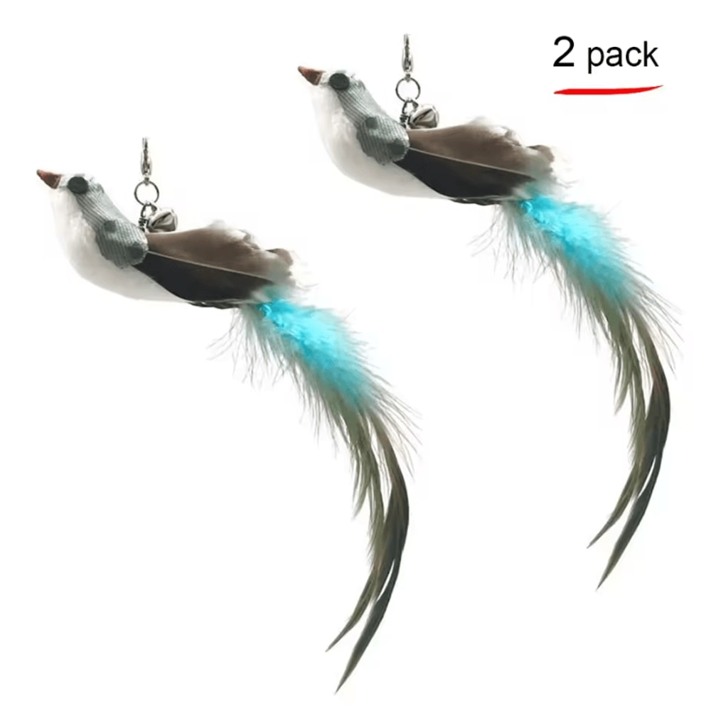FlutterChase Interactive Bird Feather Cat Toy With Suction Cup 5