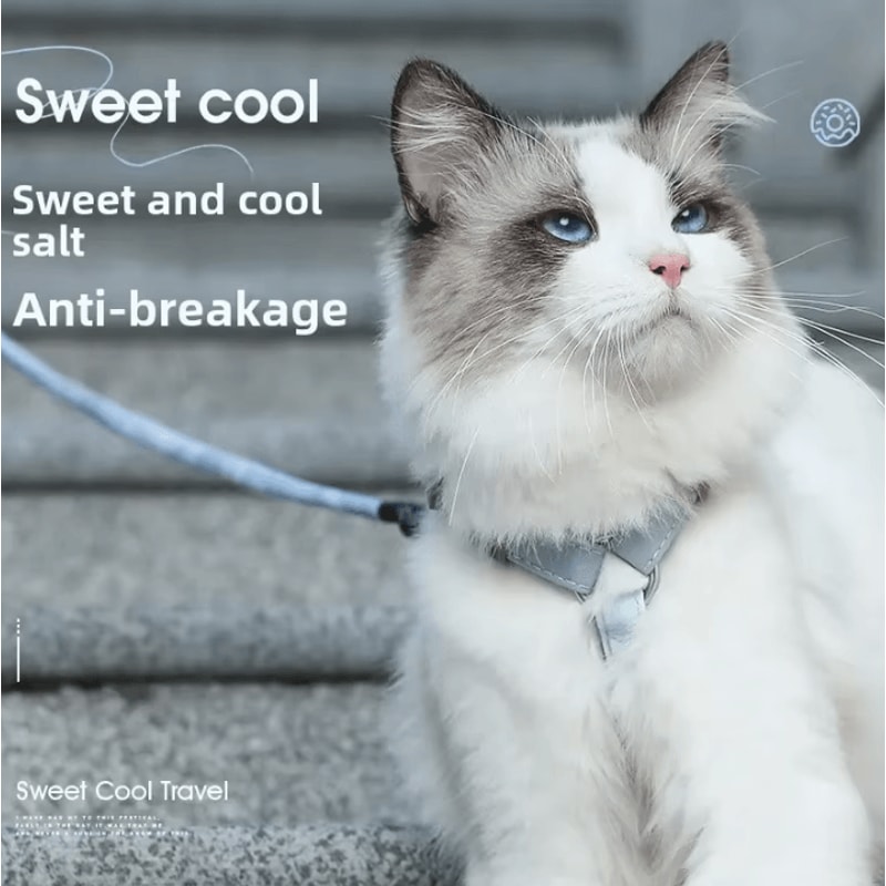 TrailPaws EscapeProof Cat Harness Leash Set 1