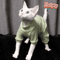 StretchFit Sphynx Cat Pajamas Warm FourLegged Pet Clothes 0