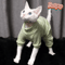 StretchFit Sphynx Cat Pajamas Warm FourLegged Pet Clothes 0
