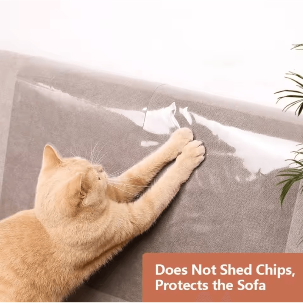 ClearGuard AntiScratch Sofa Protector For Cats 1