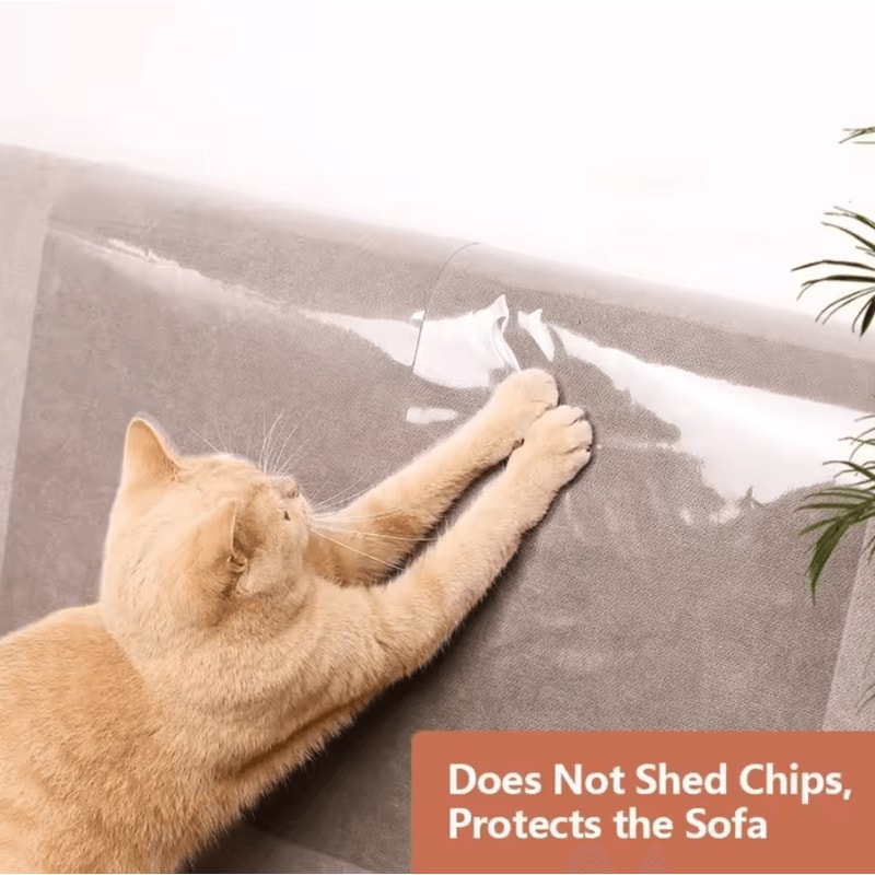 ClearGuard AntiScratch Sofa Protector For Cats 1