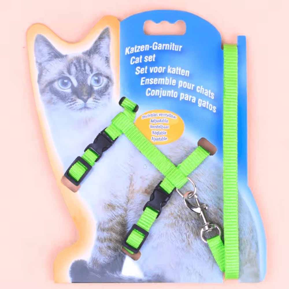 ComfortFit Adjustable Cat Harness And Leash Set 4