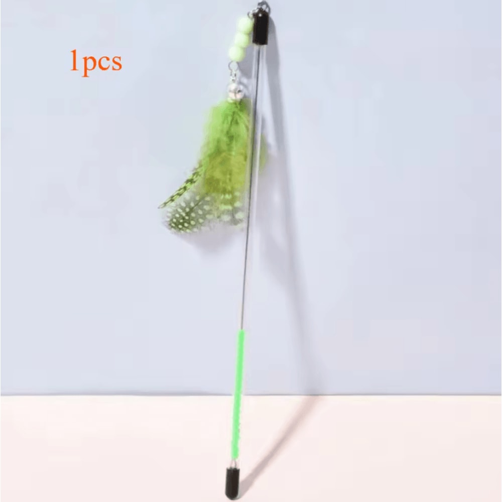 FlutterChase Retractable Feather Cat Wand Toy 3