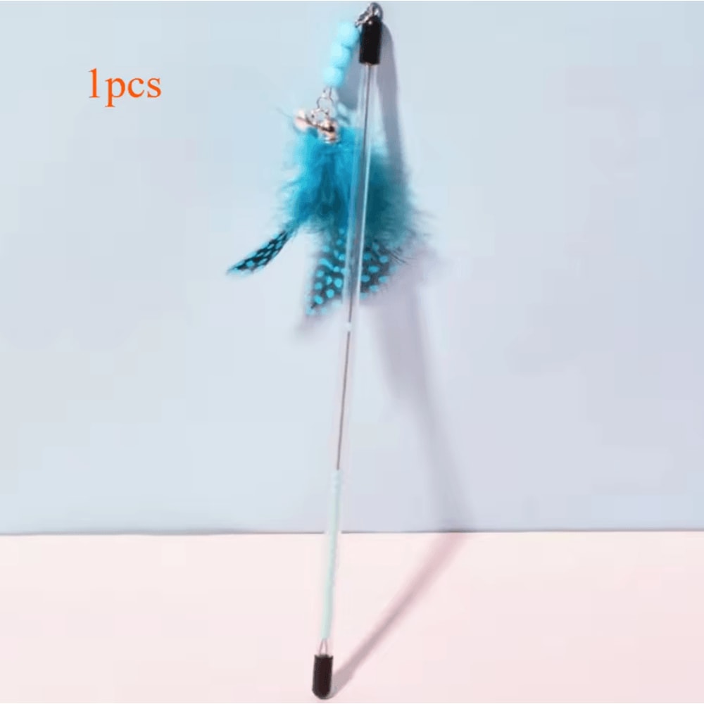 FlutterChase Retractable Feather Cat Wand Toy 5