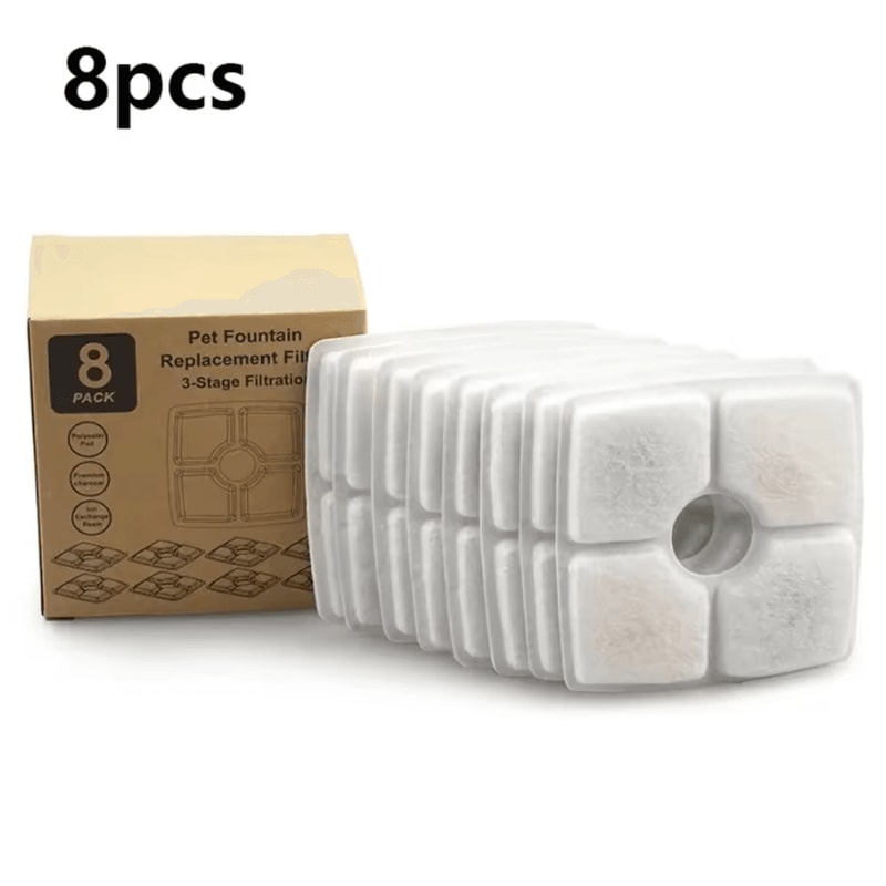 PureFlow Replacement Carbon Filters For Pet Water Fountains 0