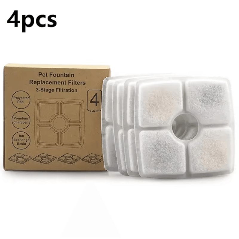 PureFlow Replacement Carbon Filters For Pet Water Fountains 4