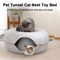 CozyLoop Felt Cat Tunnel Bed Interactive Hideaway House 0