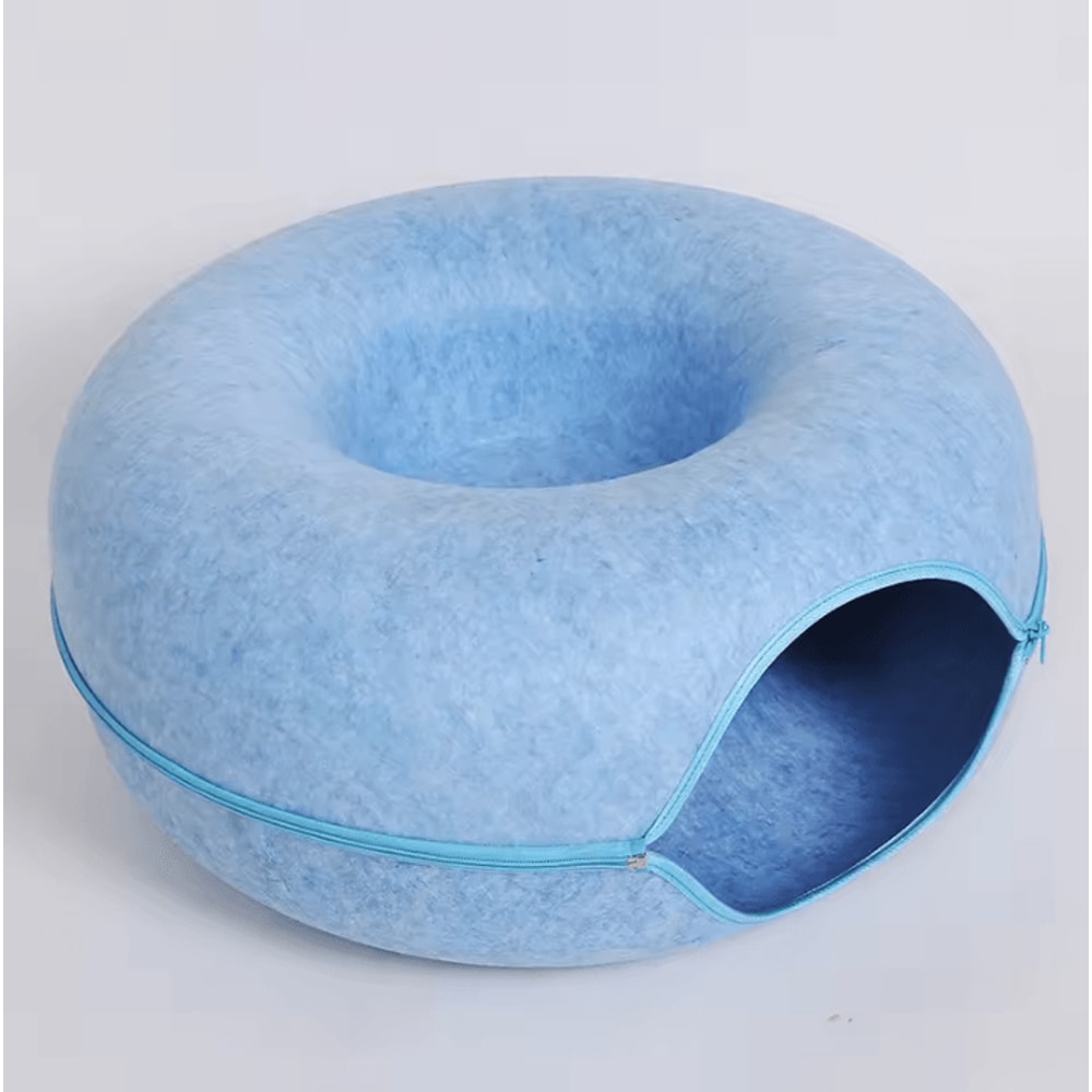 CozyLoop Felt Cat Tunnel Bed Interactive Hideaway House 5