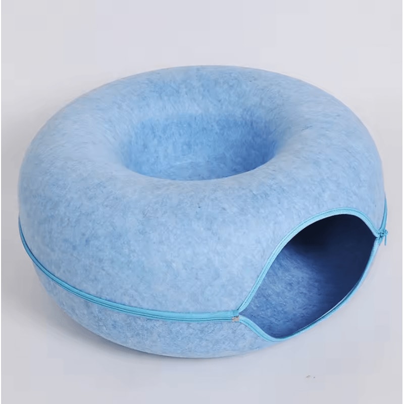 CozyLoop Felt Cat Tunnel Bed Interactive Hideaway House 5