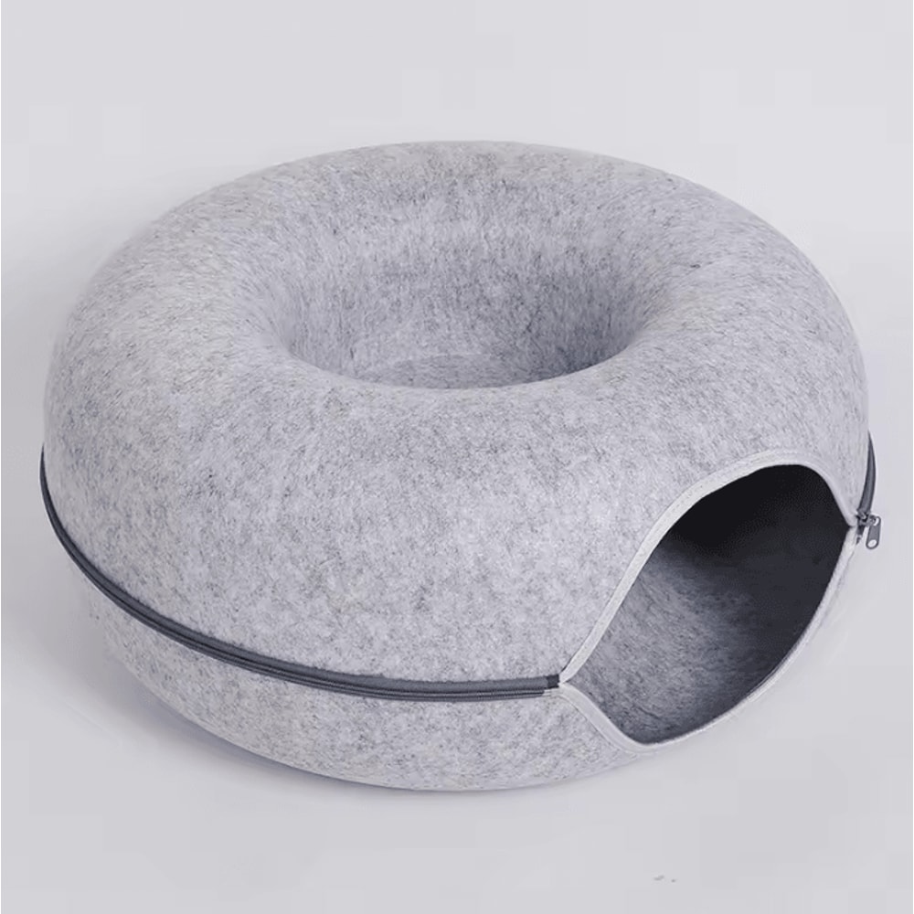 CozyLoop Felt Cat Tunnel Bed Interactive Hideaway House 6