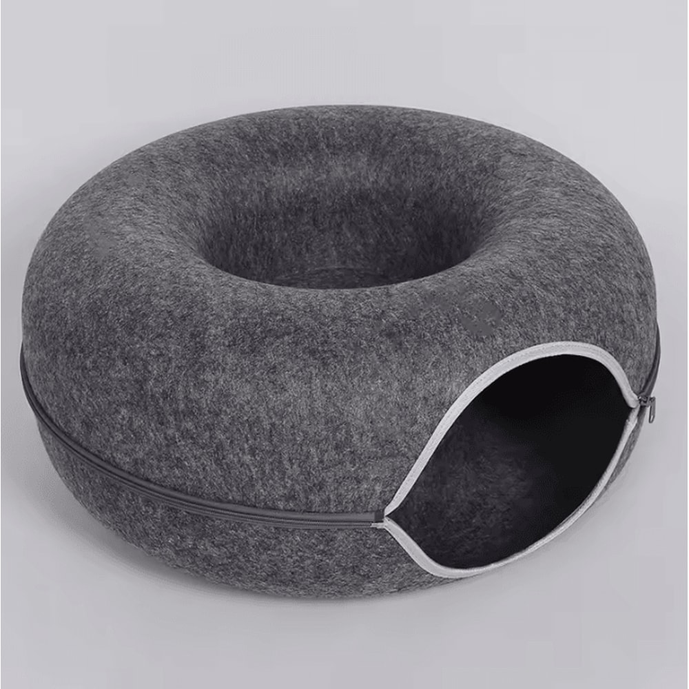 CozyLoop Felt Cat Tunnel Bed Interactive Hideaway House 7